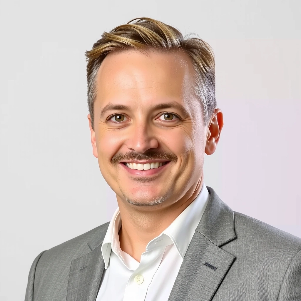 Portrait of a friendly, knowledgeable Head of Product Development.